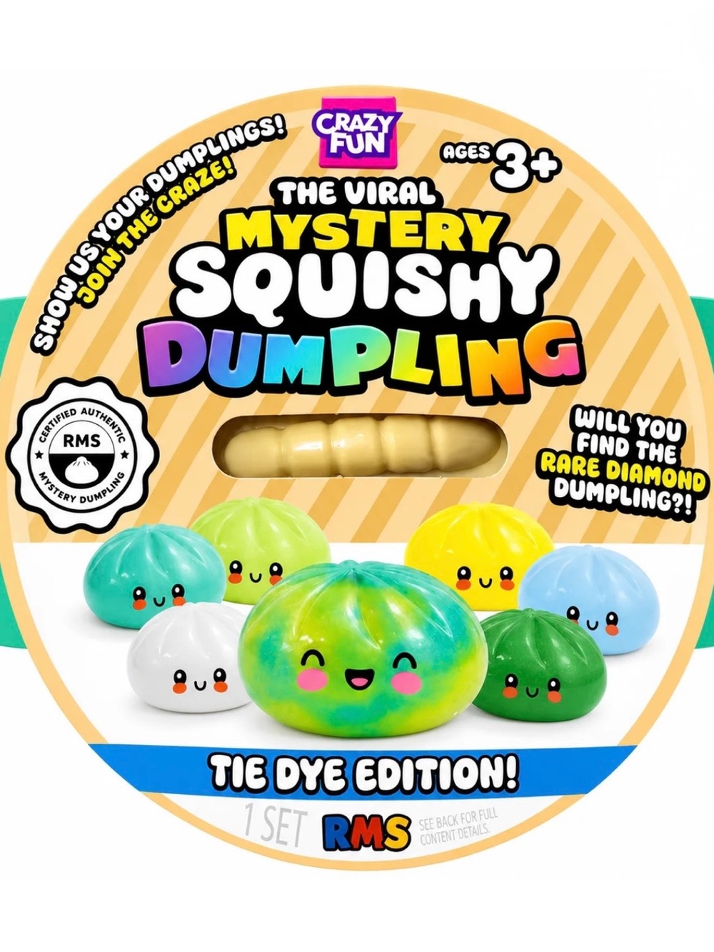 VIRAL RMS Mystery Squishy Dumpling - TIE DYE EDITION!! Find the rare diamond!!